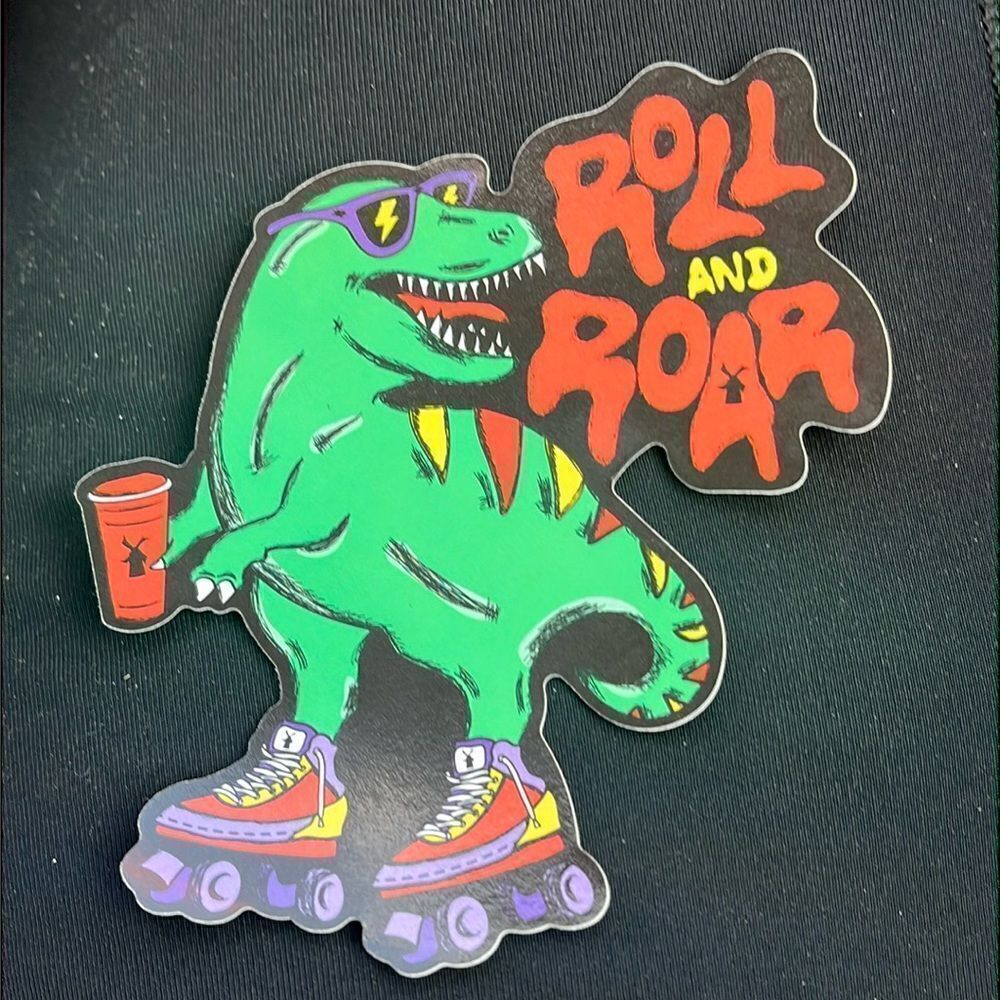 NWT NEWEST AUGUST DUTCH BROS STICKER OF THE MONTH ROLL AND ROAR